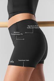 Alo Yoga XS 3'' Alo Softsculpt High-Waist Precision Short - Black