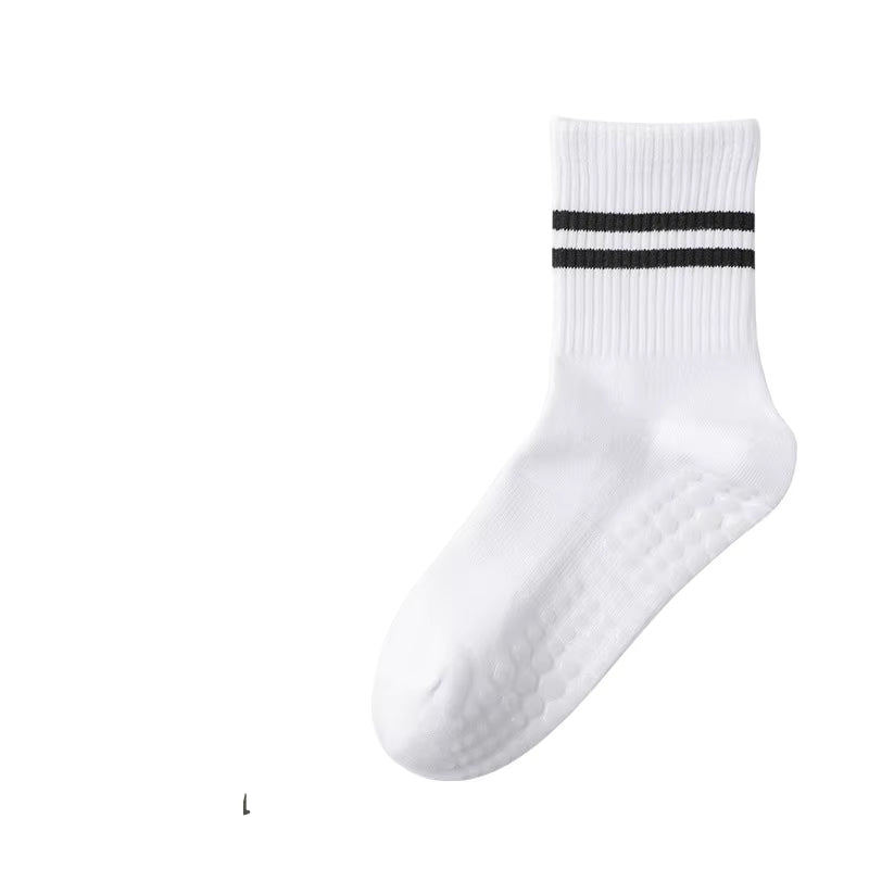 YR 2 Stripes Pilates Crew Sock
