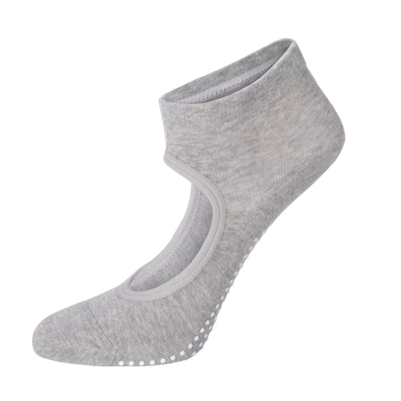 YR Plain Round Pilates Ankle Sock