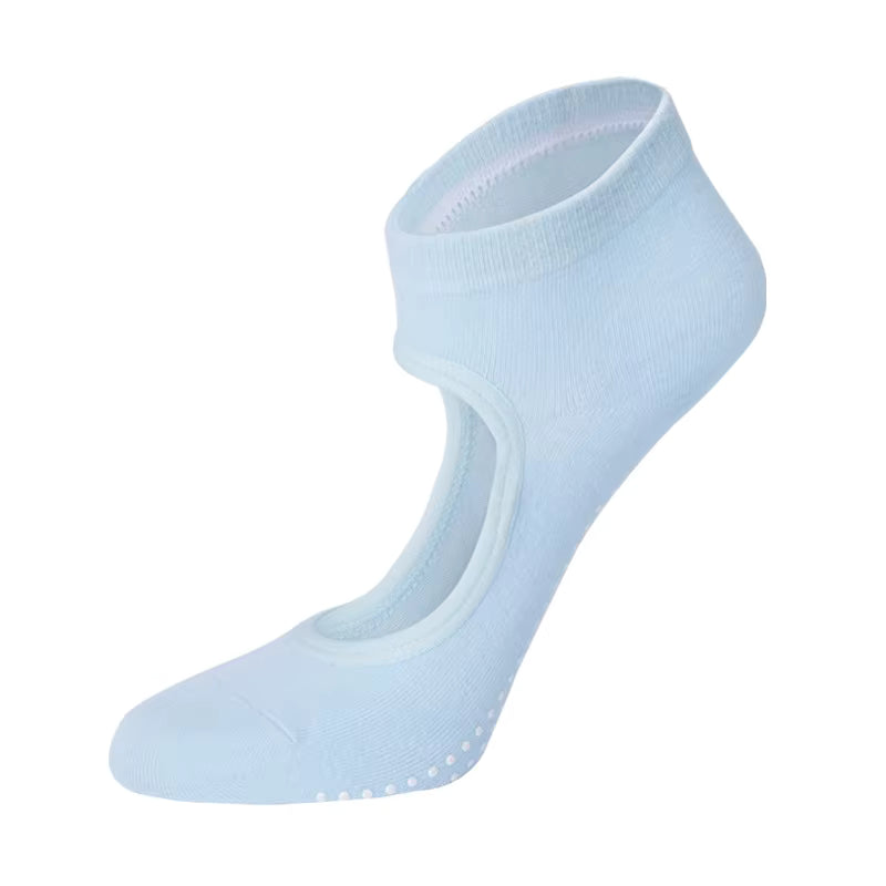 YR Plain Round Pilates Ankle Sock