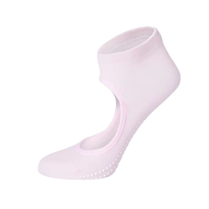 YR Plain Round Pilates Ankle Sock