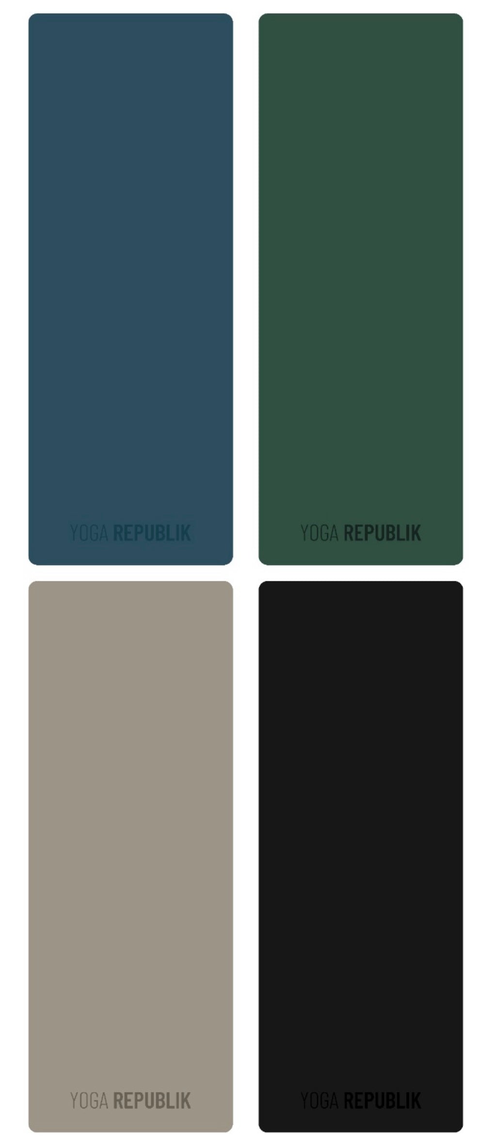 YR Travel Mat 5 mm PU Rubber - Plain