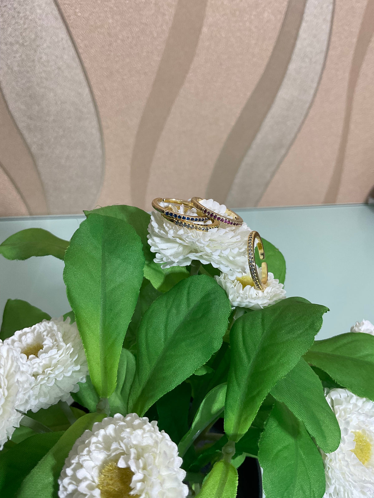 See No Evil 18K Gold Plated Eternity Band Ring by Yoga Republik