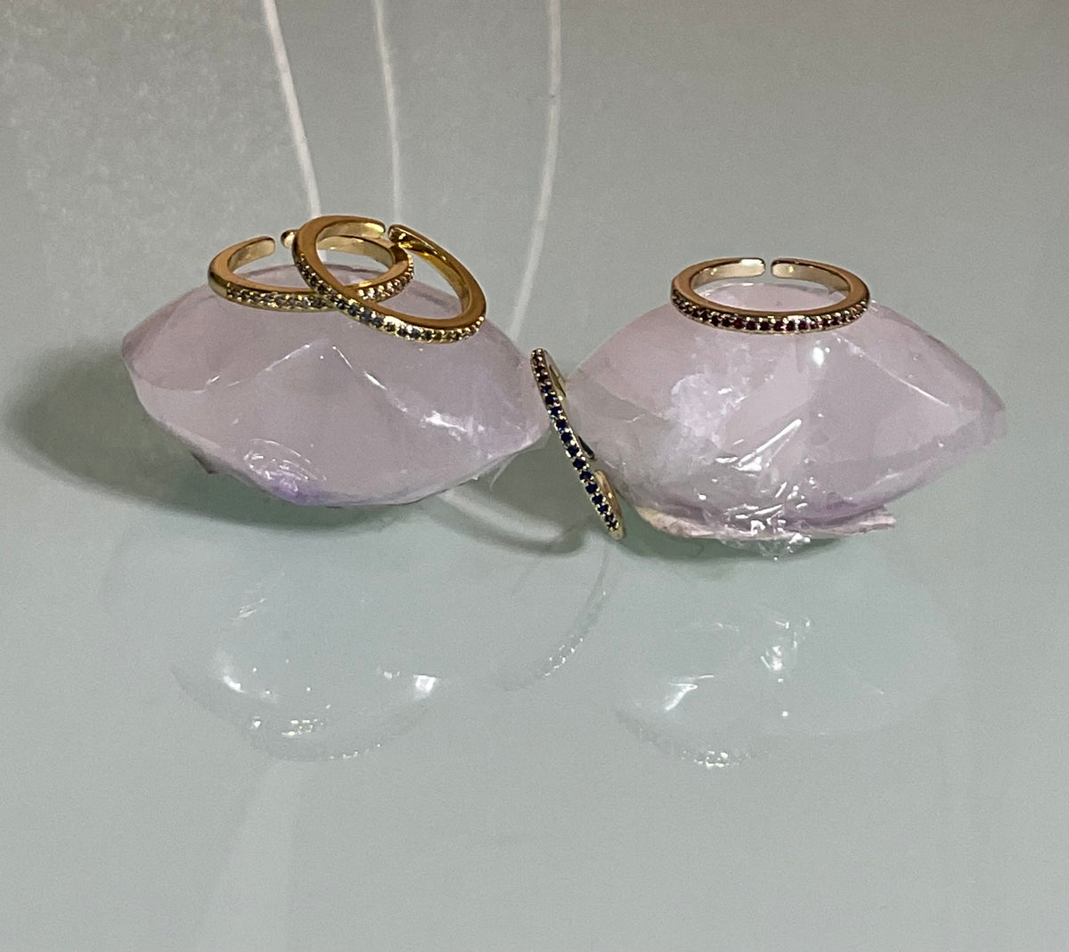 See No Evil 18K Gold Plated Eternity Band Ring by Yoga Republik