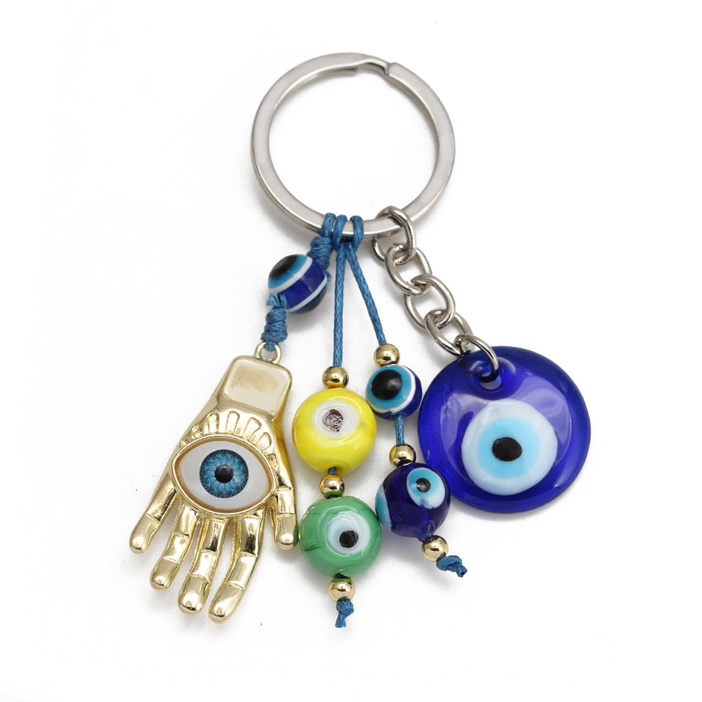 See No Evil Turkish Evil Eye Keychains by Yoga Republik