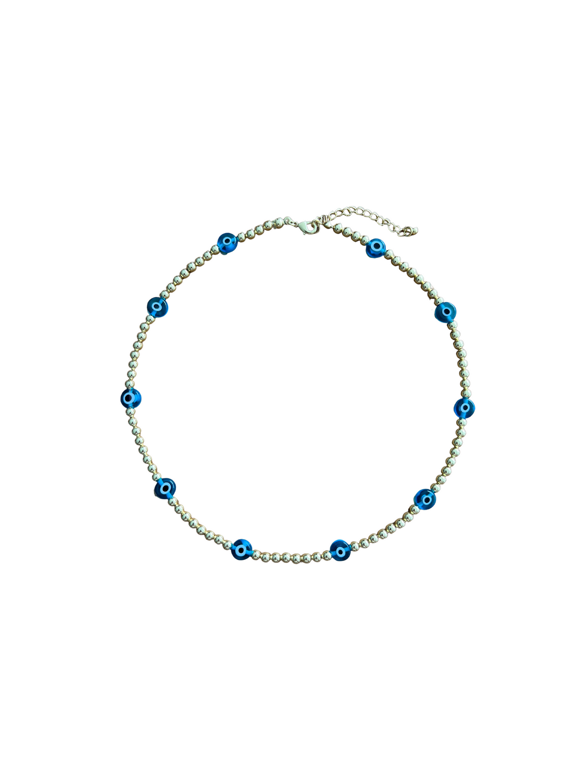 See No Evil Acrylic Evil Eye Gold Beads Necklaces Choker by Yoga Republik