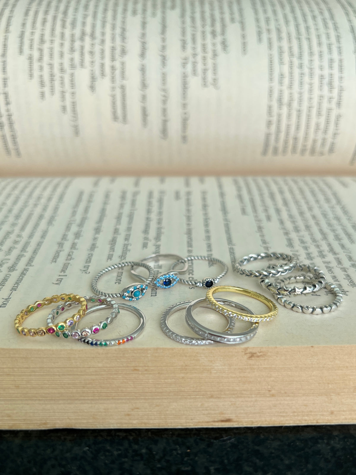 See No Evil Sterling Silver Ring size 7 by Yoga Republik