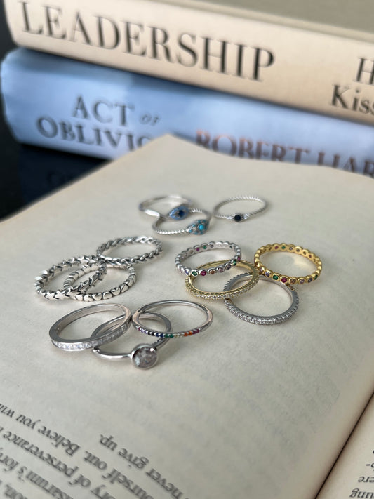 See No Evil Sterling Silver Ring size 6 by Yoga Republik