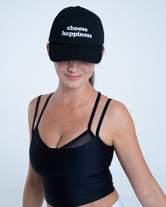 Spiritual Gangster Happiness Dad Hat - Vintage Black
