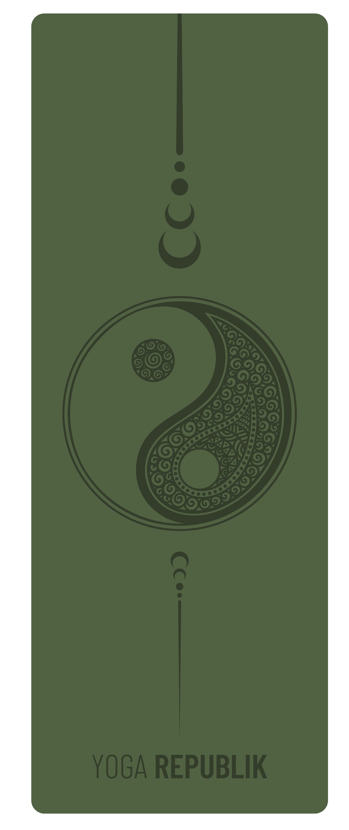 YR Travel Mat 1.5mm PU Rubber - Yin Yang