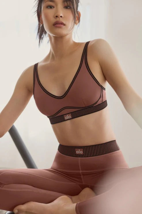 Bra Alo Yoga XS Airlift Line Up - Hitam