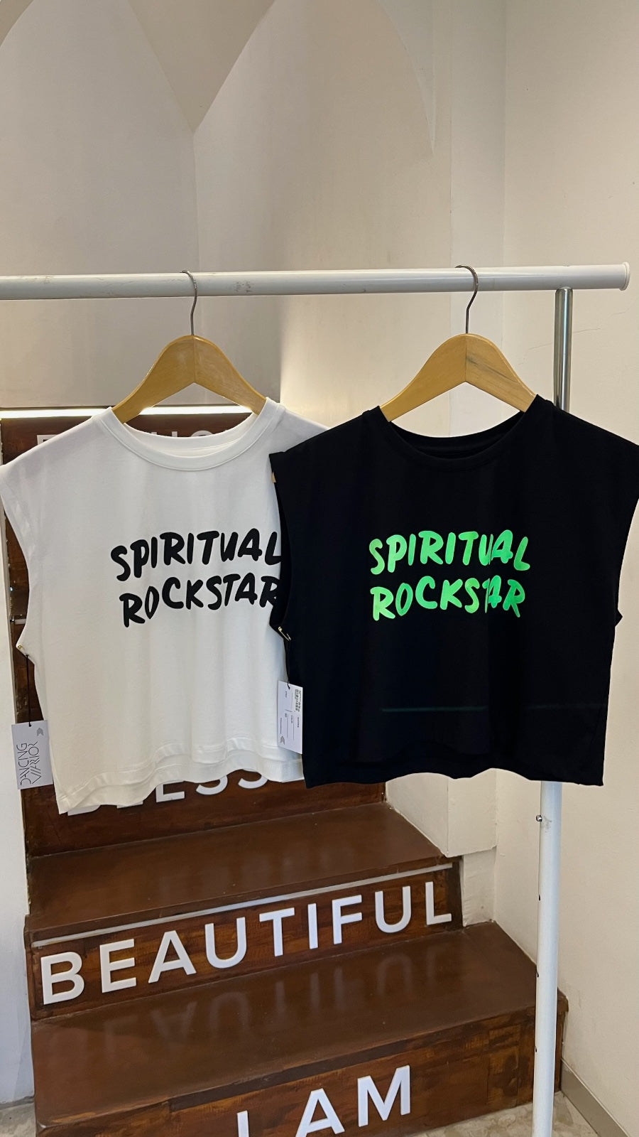 Dancing Warrior Spiritual Rockstar Crop Top