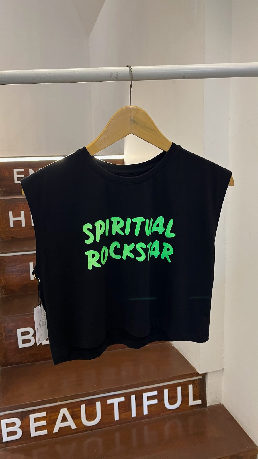 Dancing Warrior Spiritual Rockstar Crop Top