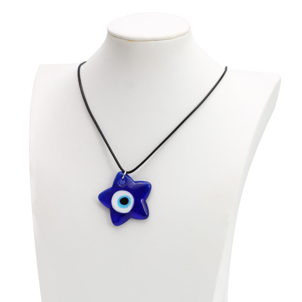 See No Evil Turkish Evil Eye Glass Pendant Necklaces by Yoga Republik