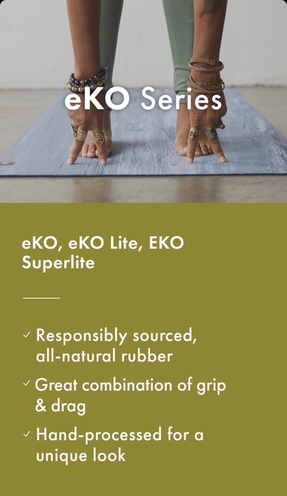 Manduka Eko® Lite 71'' Matras Yoga 4mm - Acai Tengah Malam