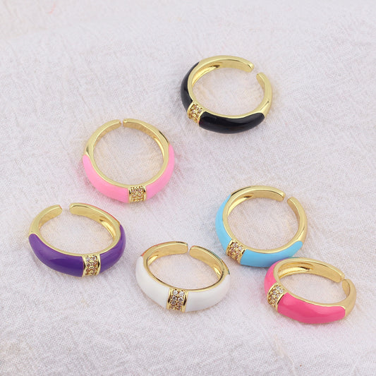 Lihat Tidak Ada Cincin Enamel Jahat Dengan Pusat Zirkonia Kubik oleh Yoga Republik