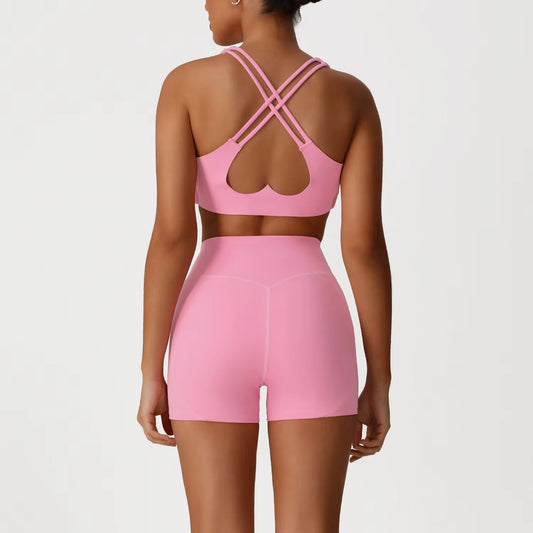 YR Sia Back Heart Short Set