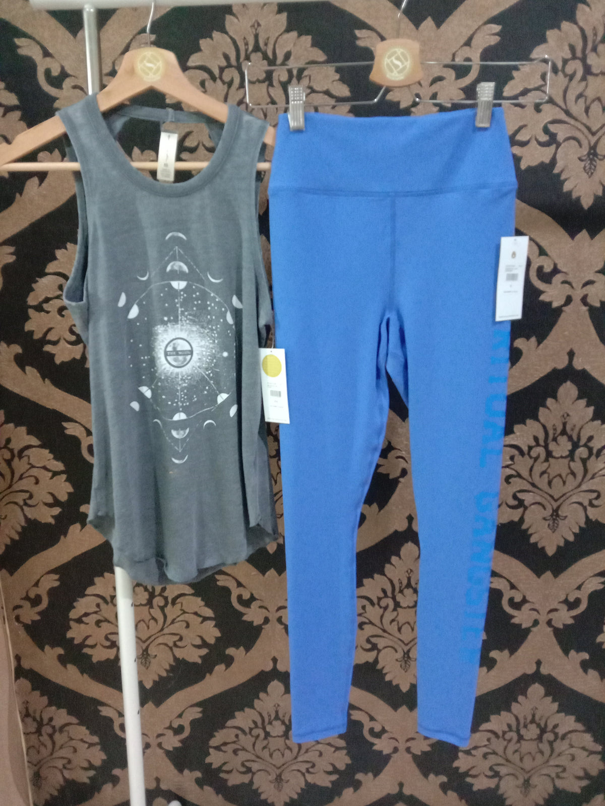 Legging Pinggang Tinggi Esensial Universitas Sg Kecil Spiritual Gangster - Bluebell