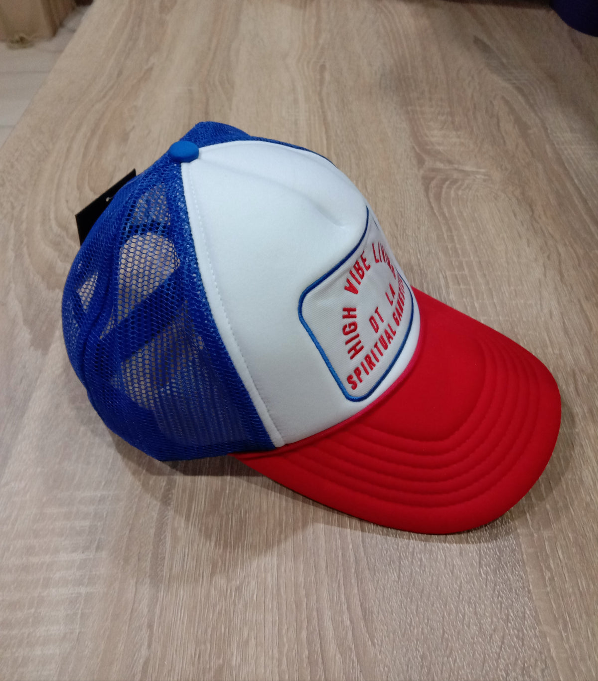 Spiritual Gangster High Vibe Living Truck Hat - Blue/Red