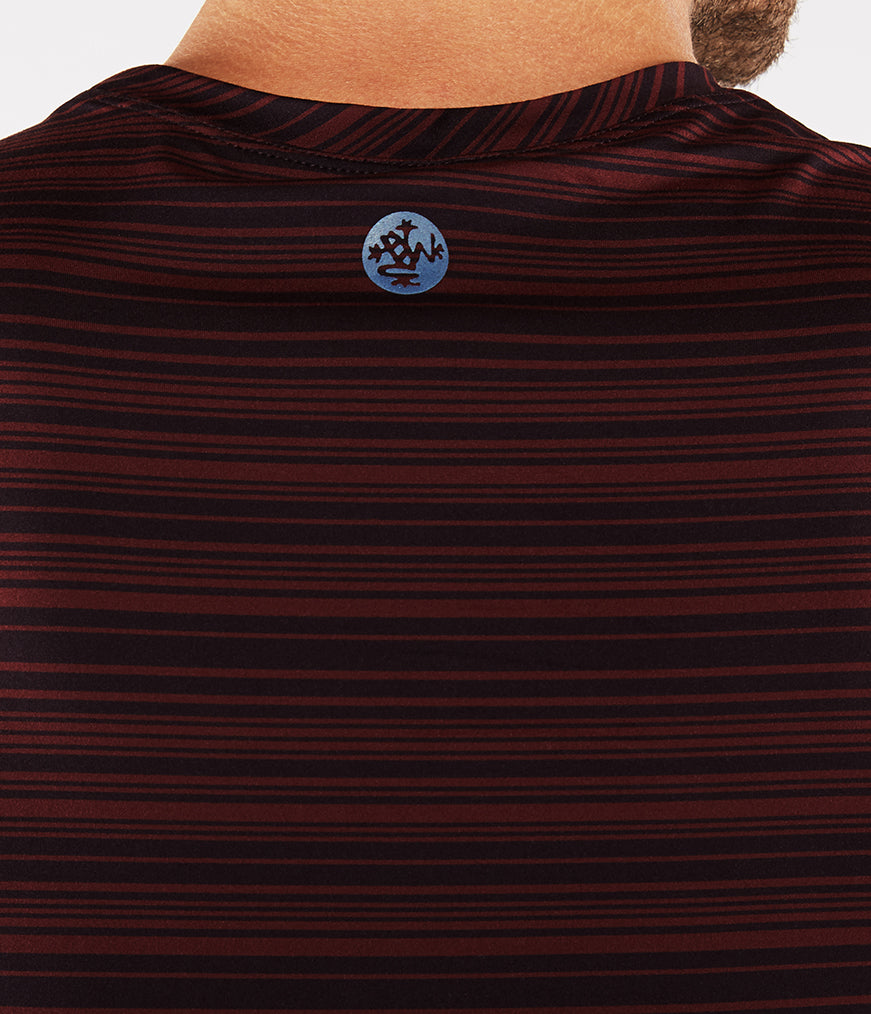 Manduka Men's Cross Train Tee - Port/Midnight
