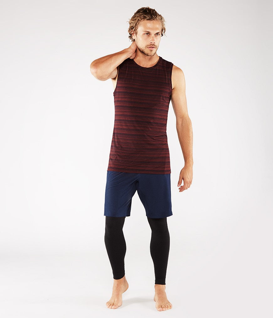 Manduka Men's Cross Train Tank - Port/Midnight