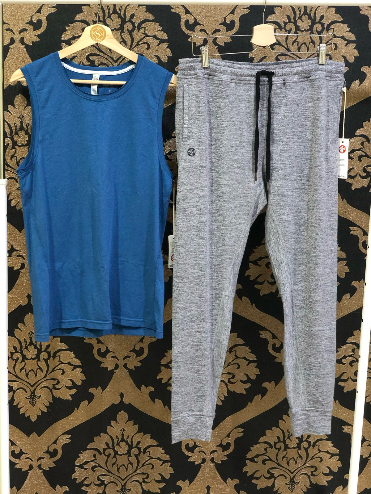 Manduka Men's Transcend Performance Tank - Aqua