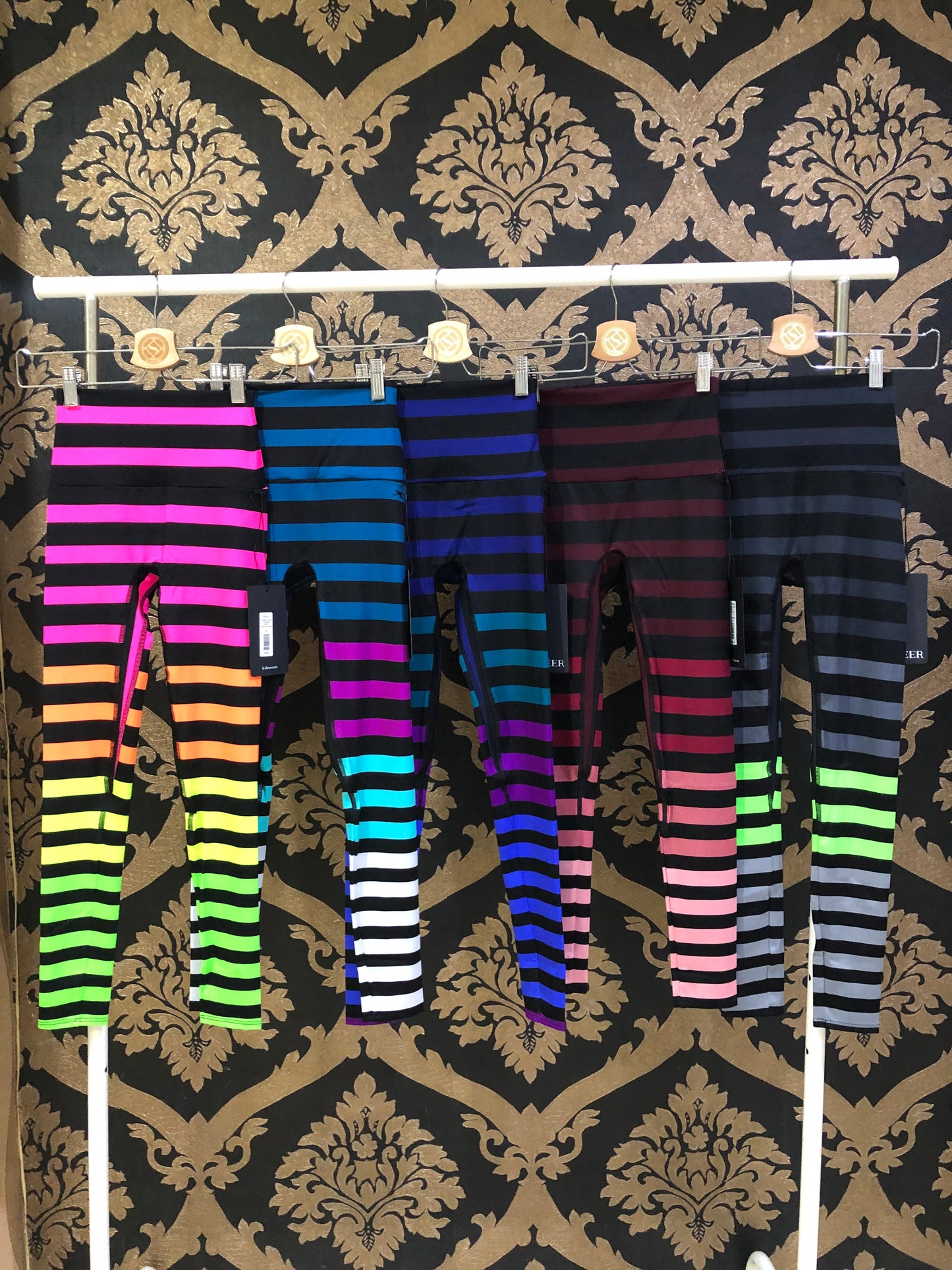 K-Deer XS Pinggang Tinggi 7/8 Panjang Sneaker - Josephine Stripe