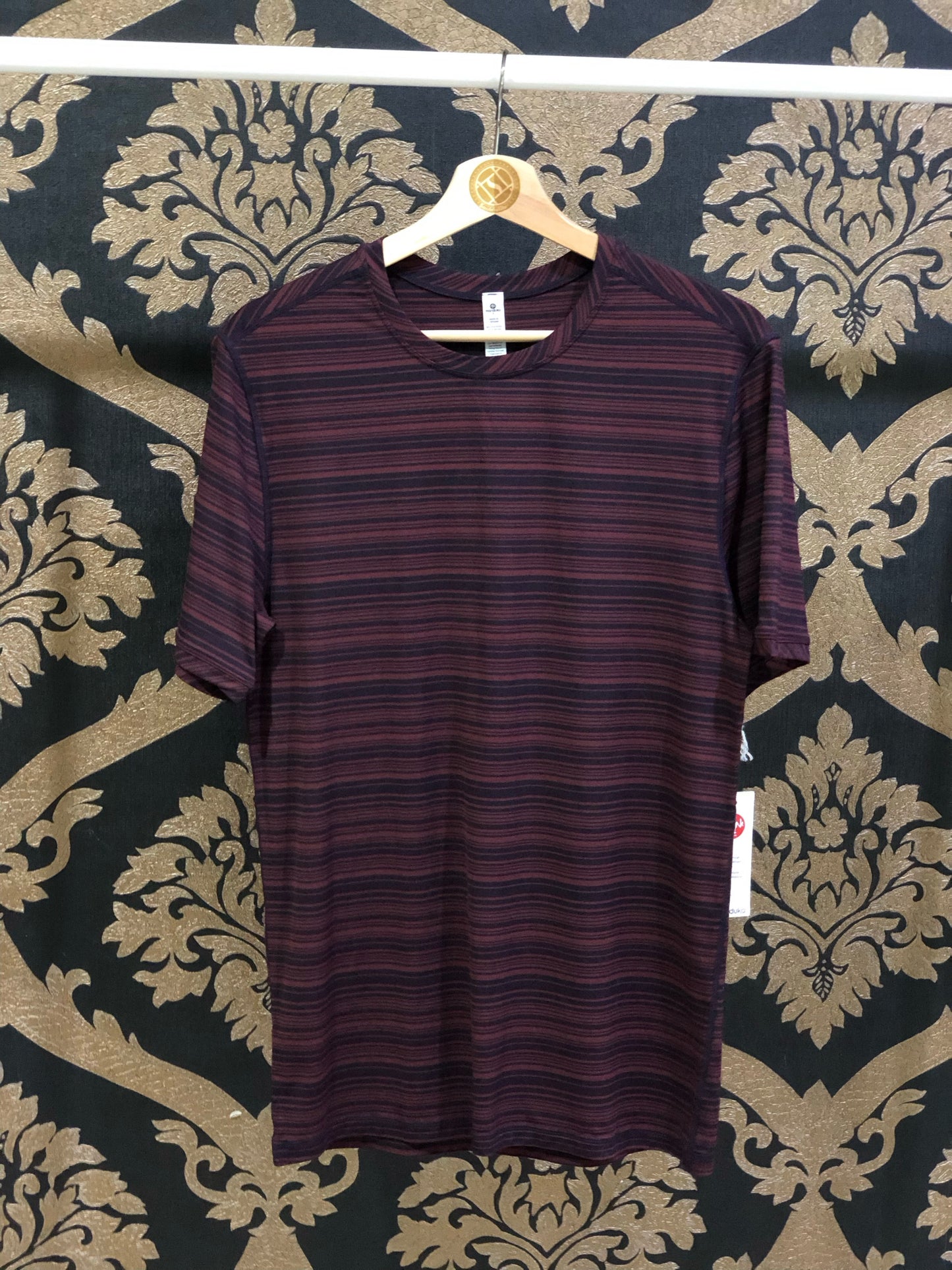 Manduka Men's Cross Train Tee - Port/Midnight