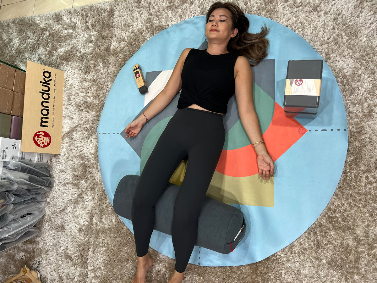 Manduka Restorative Round Yoga Mat 3mm - Sacred Flower