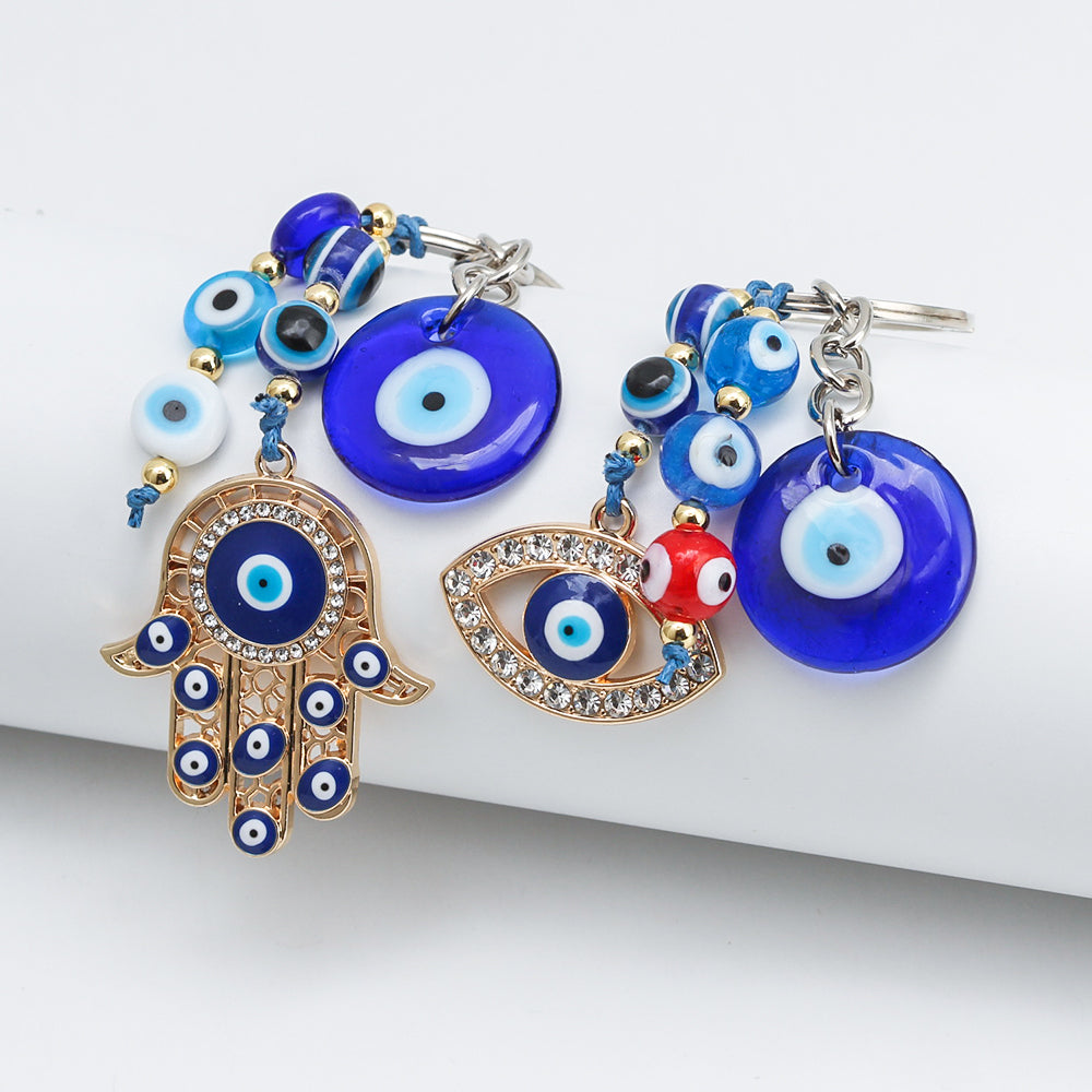See No Evil Turkish Evil Eye Keychains by Yoga Republik
