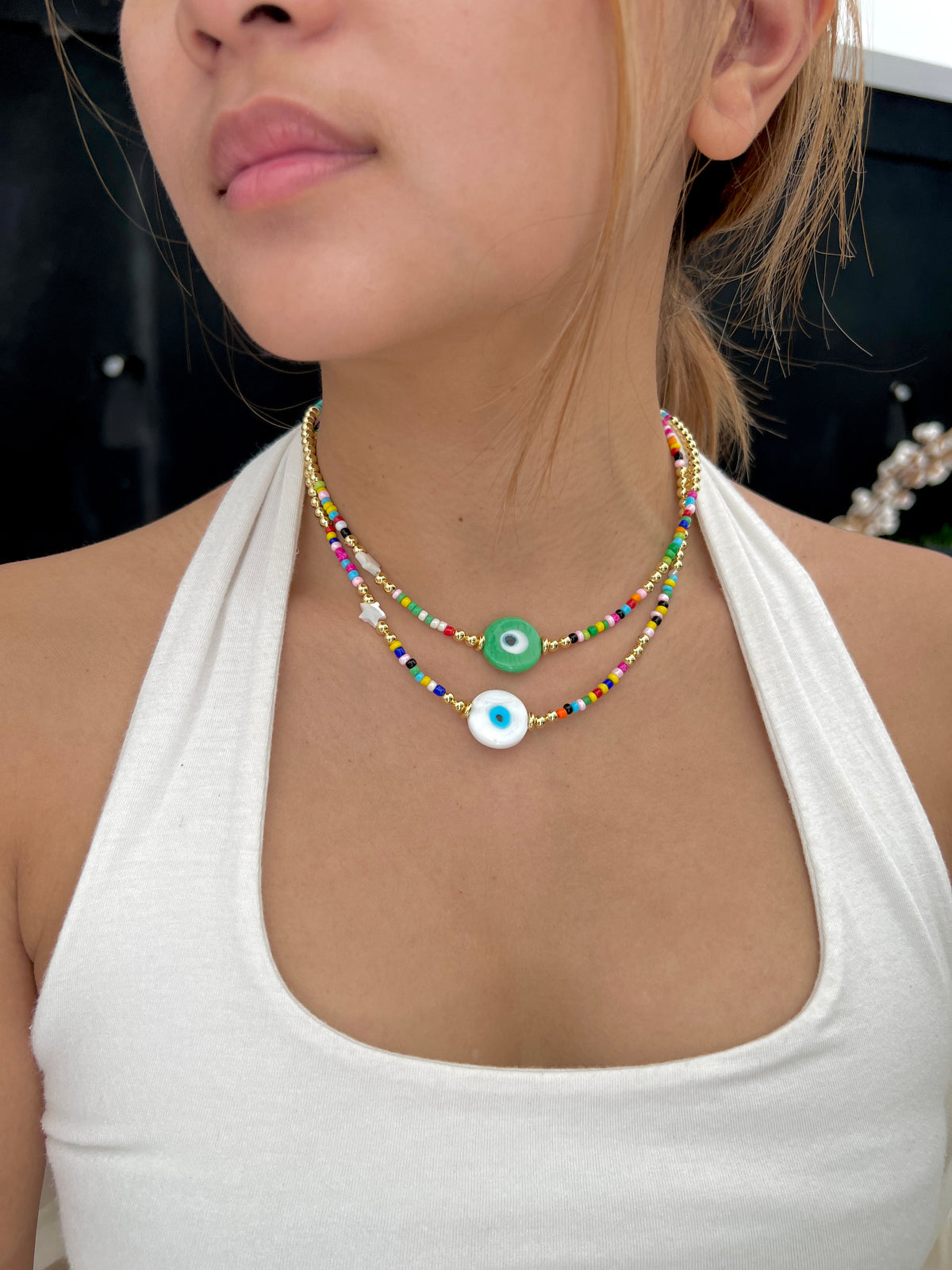 See No Evil Turkish Evil Eye Necklaces Choker by Yoga Republik