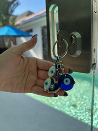 See No Evil Turkish Evil Eye Keychains by Yoga Republik