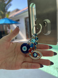 See No Evil Turkish Evil Eye Keychains by Yoga Republik
