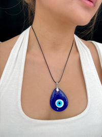 See No Evil Turkish Evil Eye Glass Pendant Necklaces by Yoga Republik