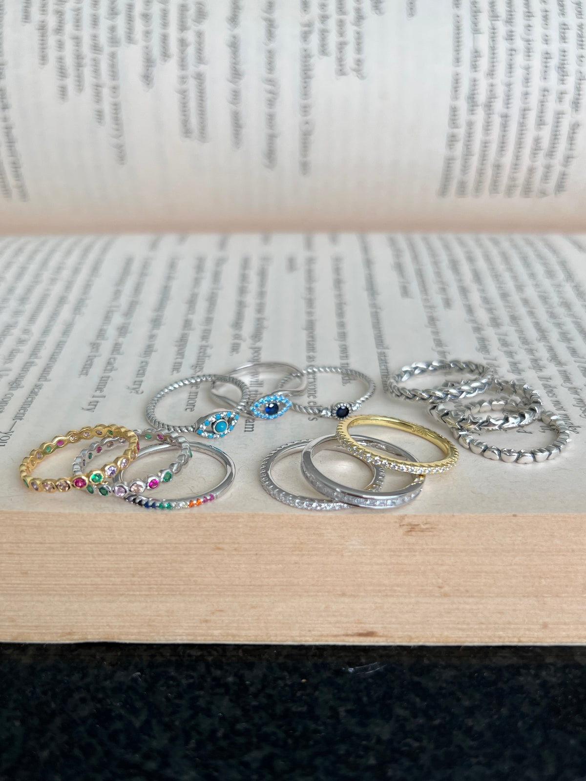 See No Evil Sterling Silver Ring size 6 by Yoga Republik