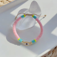 See No Evil Heishi Beads Stackable Boho Bracelets by Yoga Republik