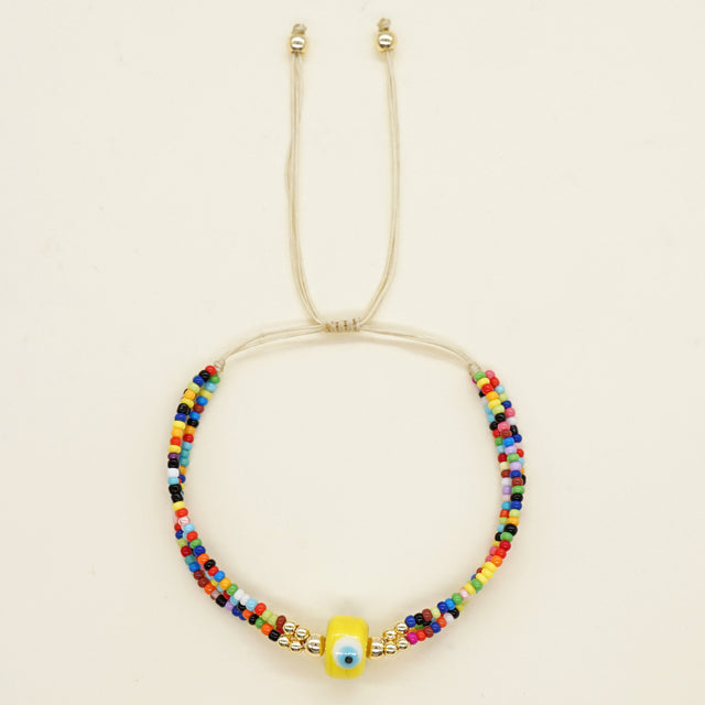 See No Evil Seed Beads Boho Style Bracelets by Yoga Republik