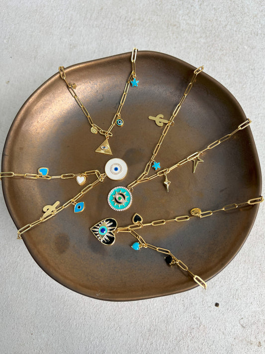 Lihat Tidak Ada Kalung Rantai Tautan Mata Jahat Turki yang Jahat oleh Yoga Republik