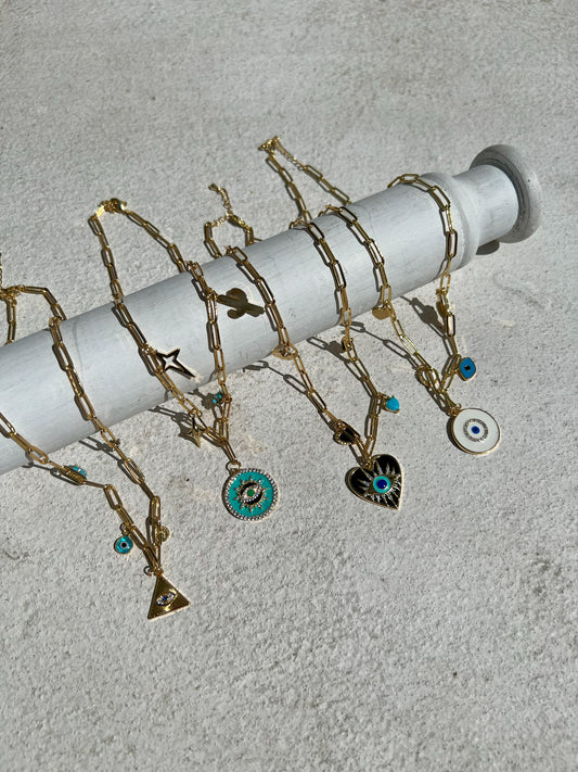 Lihat Tidak Ada Kalung Rantai Tautan Mata Jahat Turki yang Jahat oleh Yoga Republik