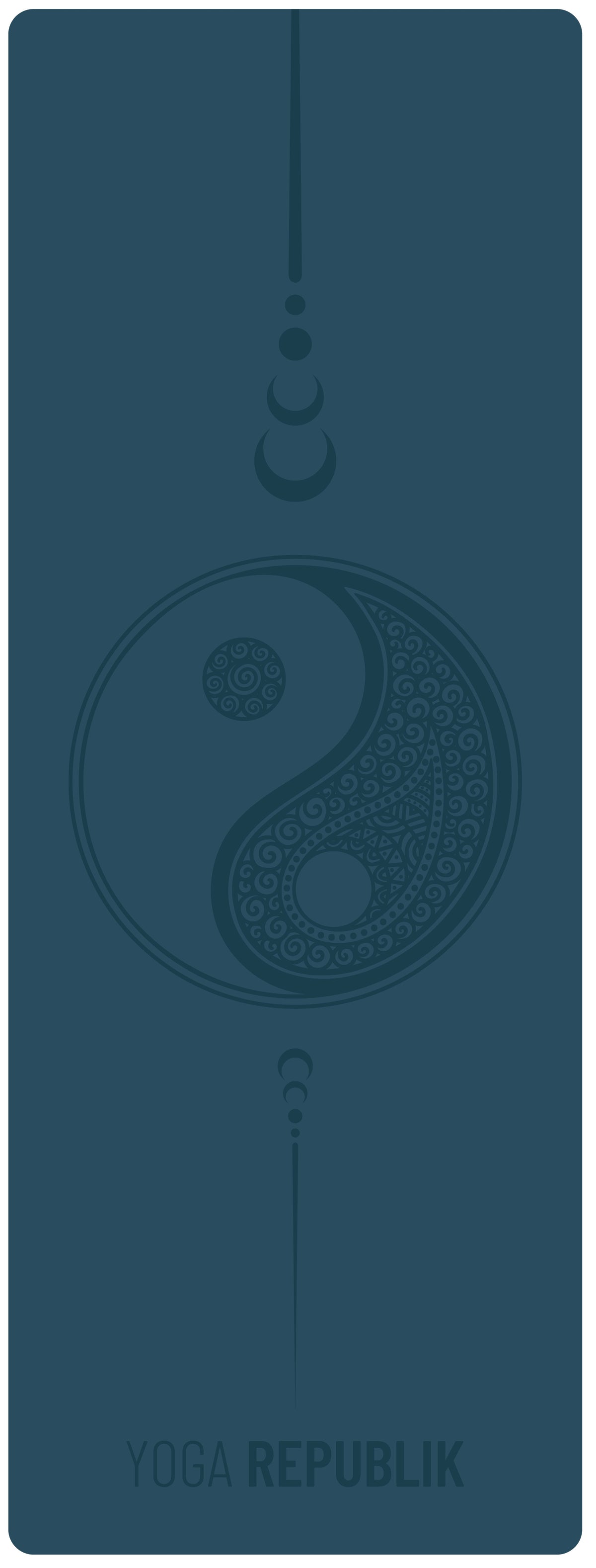 YR Travel Mat 1.5mm PU Rubber - Yin Yang