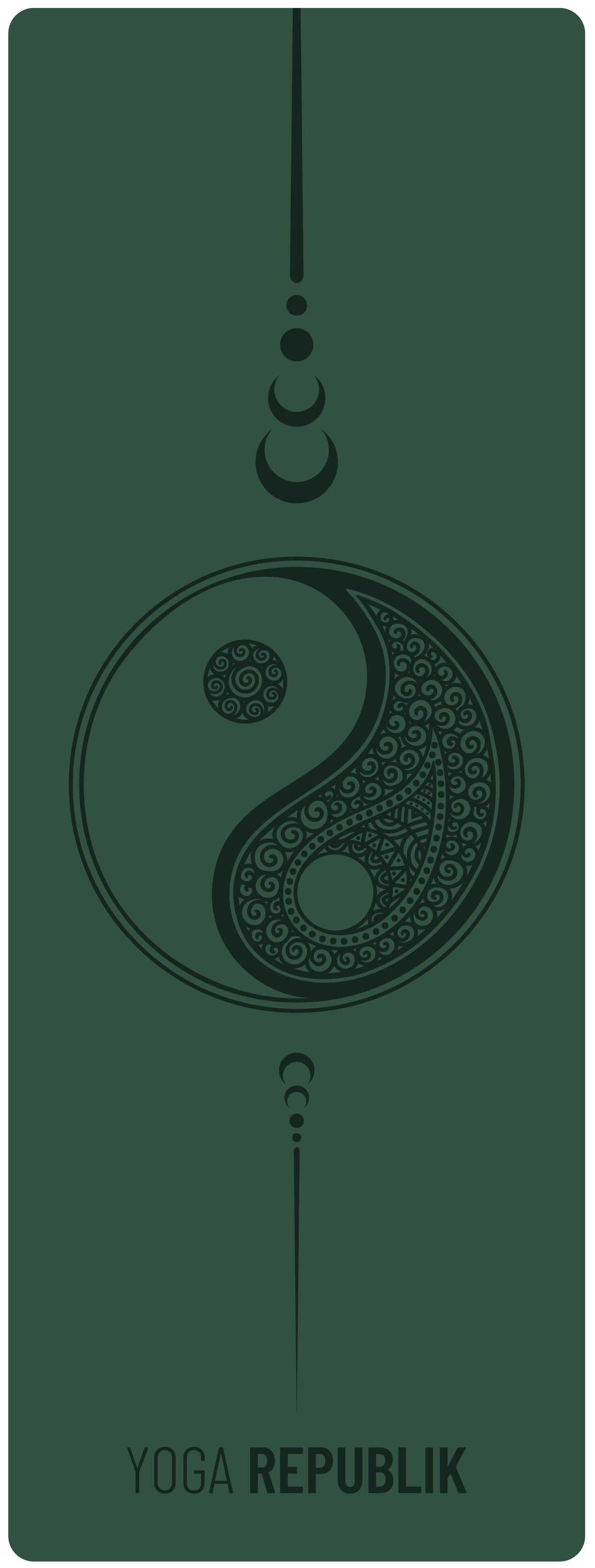 YR Travel Mat 1.5mm PU Rubber - Yin Yang