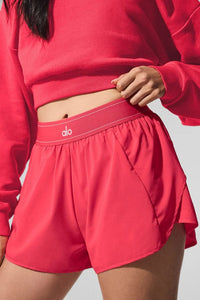 Alo Yoga XS Match Point Short - Candy Red
