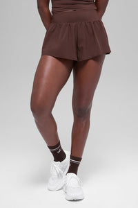 Alo Yoga XS Victory Running Short - Brownstone