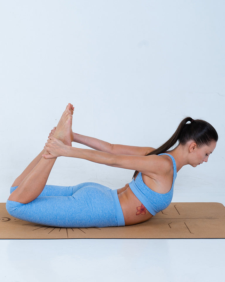 Alo Yoga XS Alosoft Iconic 90'S Bra - Tile Blue/White Heather