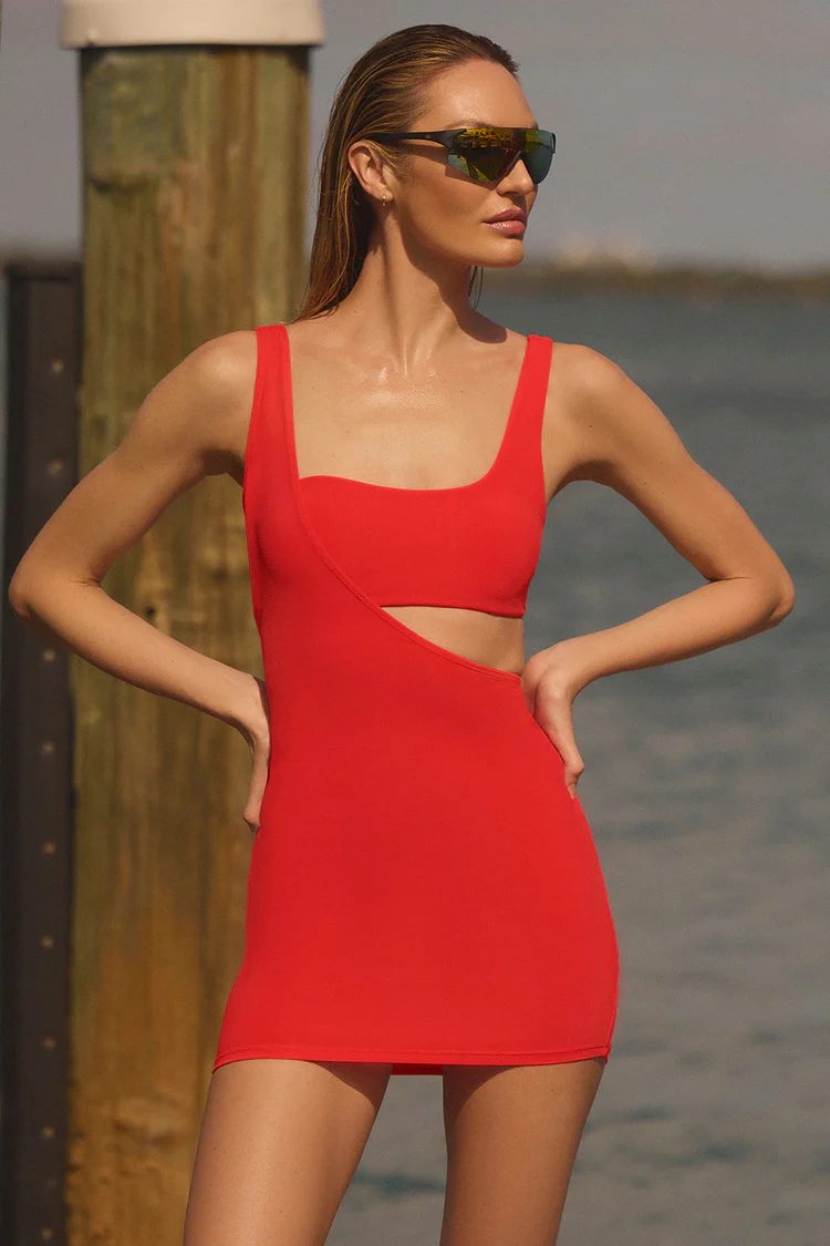 Alo Yoga Asymmetric Summer Soleil Dress