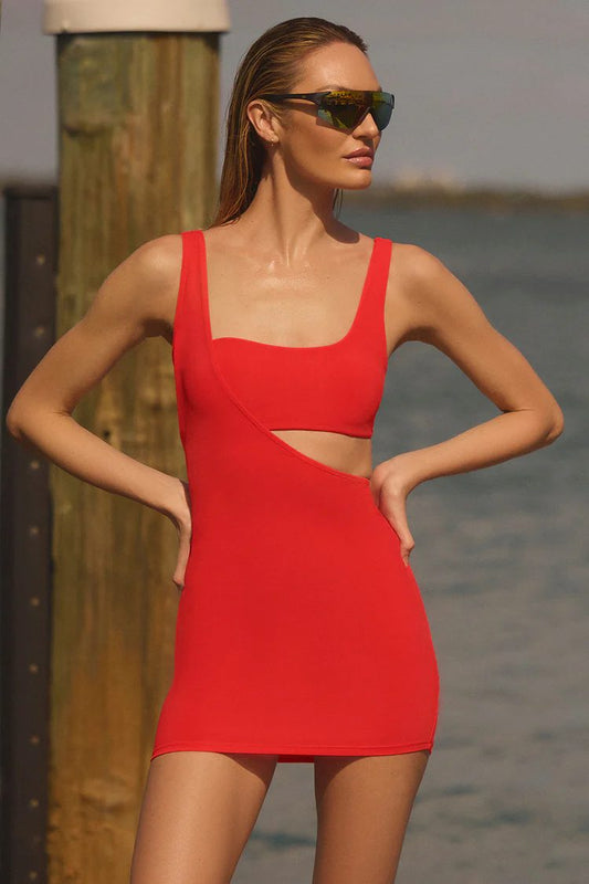 Alo Yoga Asymmetric Summer Soleil Dress