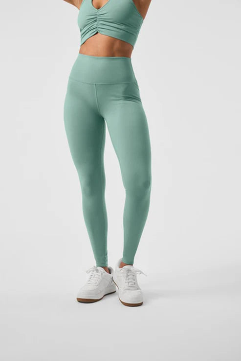 Alo Yoga XS High-Waist Airbrush Legging - Botanical Green