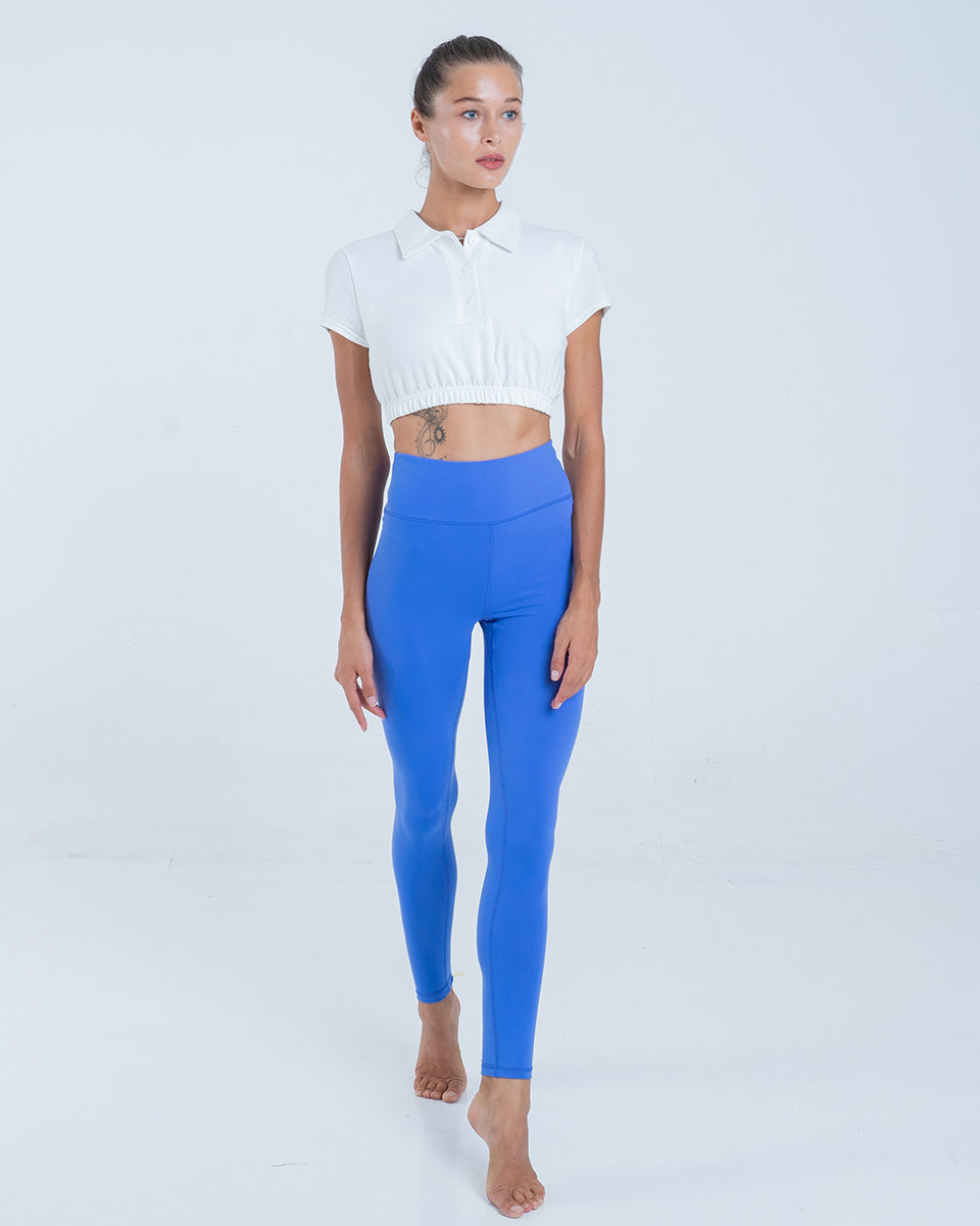 Legging Pinggang Tinggi Esensial Universitas Sg Kecil Spiritual Gangster - Bluebell