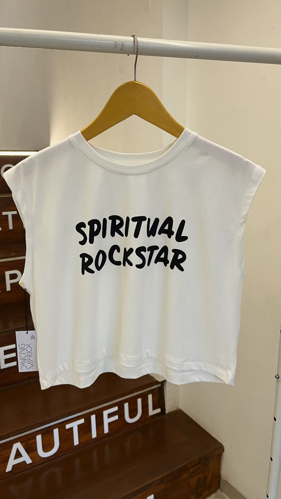 Dancing Warrior Spiritual Rockstar Crop Top