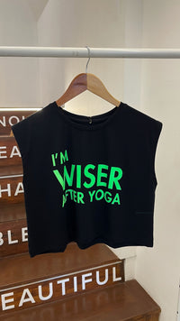 Dancing Warrior I'm Wiser Crop Top
